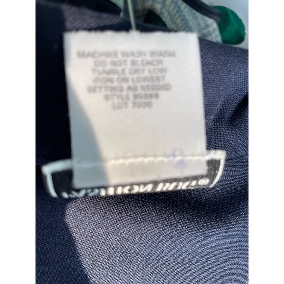 Fashion Bug Plus Size 18/20W Navy Short Sleeve Button-Front Blazer Jacket Polyes - Picture 8 of 8